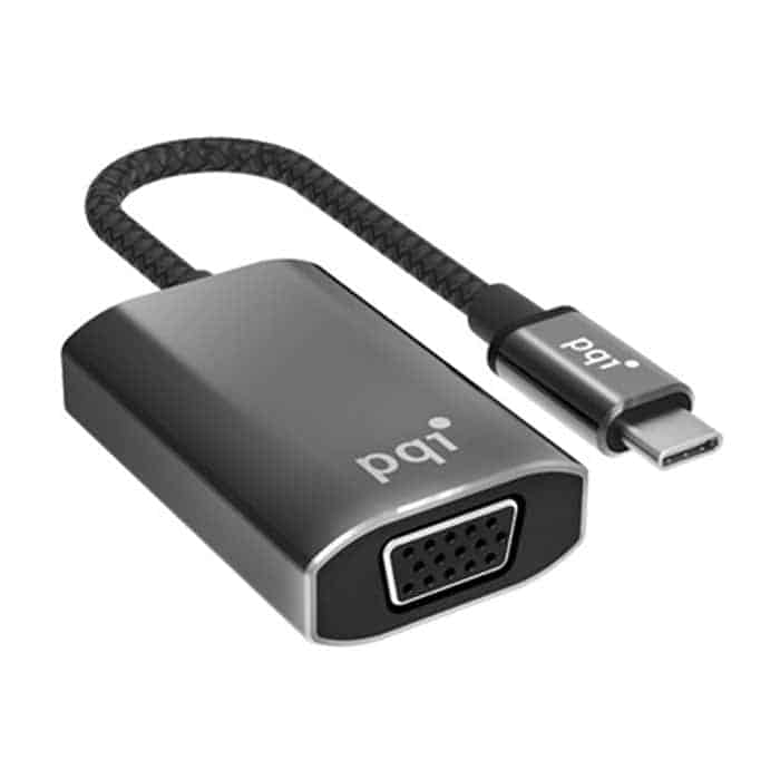 2 Port USB-C to VGA Adaptor + USB Type C PD Charge PortPC MAC